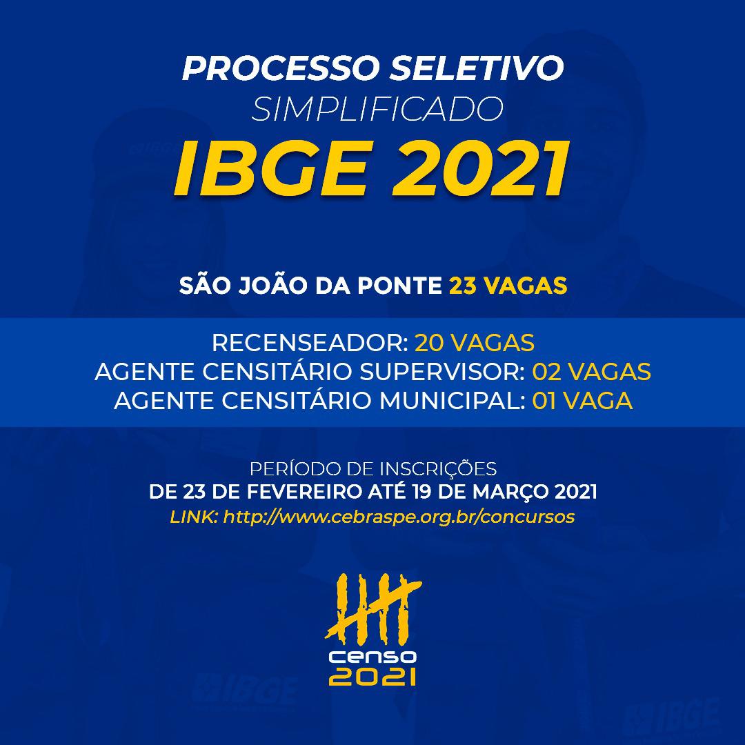 Processo Seletivo Simplificado IBGE 2021
